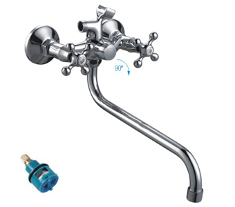 F2208-2 (смес. хром. д/ван.излив 7130S. переключение душ - корпус/дивестор/картридж)