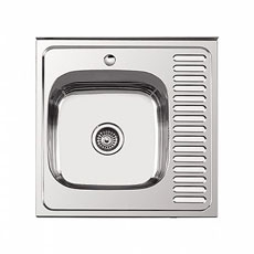 L96060-6L (Глянцевая мойка левая 600*600мм, 0.6мм)