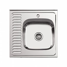 L96060-6R (Глянцевая мойка правая 600*600мм, 0.6мм)