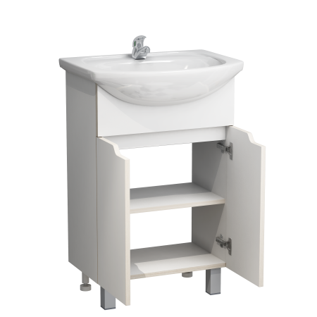 Тумба Гамма 55 белая (3)