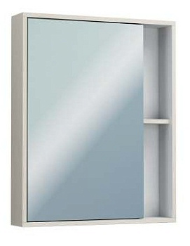 Лотос Шкаф-зеркало 60 белый (Ника)
