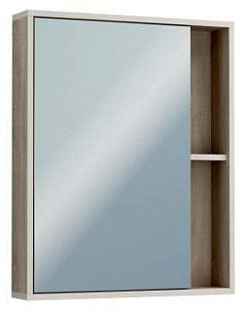 Лотос Шкаф-зеркало 60  дуб Бардолино (Ника)