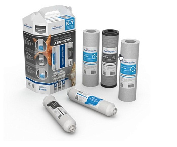 Комплект Картриджей К-7  АКВАБРАЙТ без МЕМБРАНЫ для очистки воды.