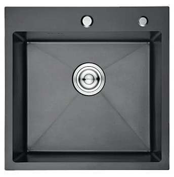 K35050B GERHANS (Кухонная мойка премиум графит, 500*500)