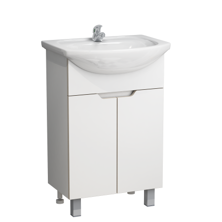 Тумба Гамма 55 белая (2)