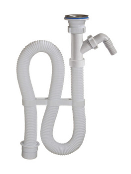 ОРИО сифон гофрированный 1 1/2 х 40с одним отводом, дл. 1000мм (переходник на 50 мм)(АС-30115)